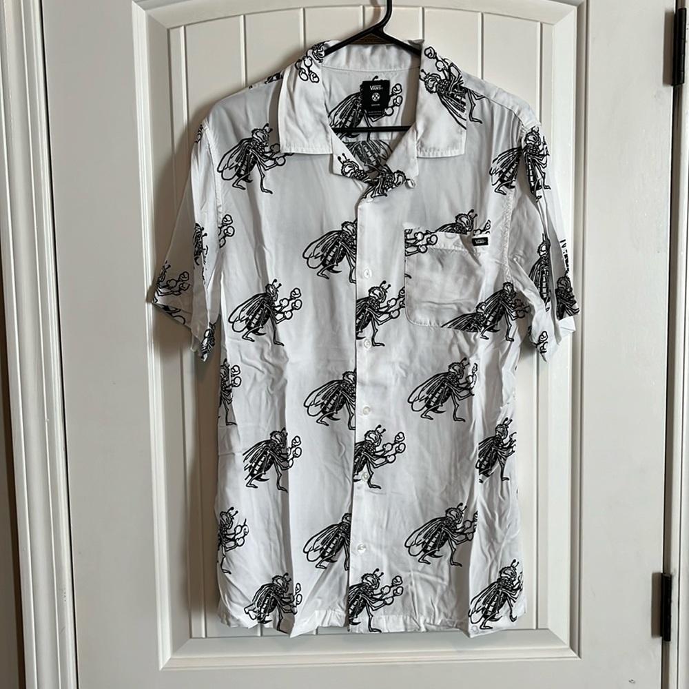 Vans Button Down Shirt Sz M